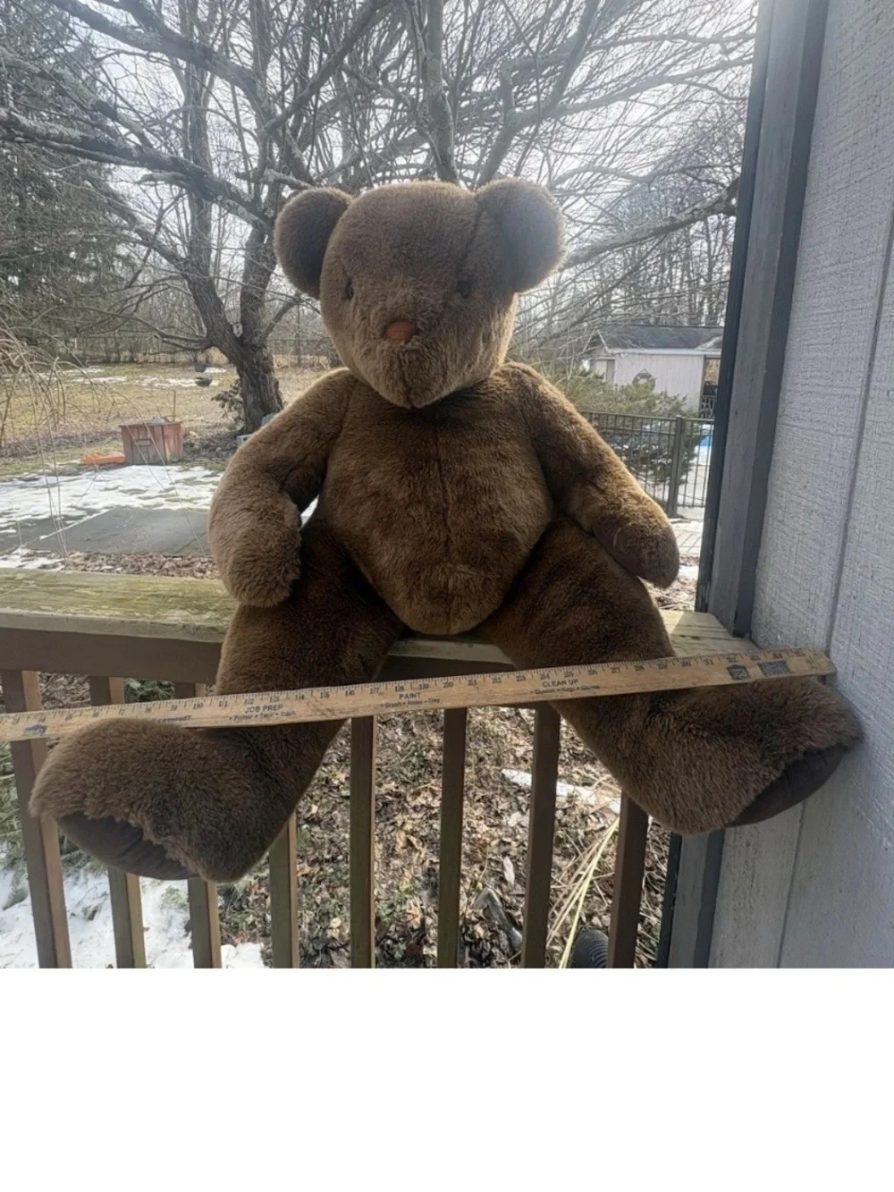 Douglass Co. Cuddle Toys Jumbo Brown Bear Plush Stuffed Animal Vintage Oversized